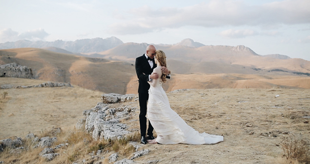 Un frame dal video di matrimonio di Luca e Jessica in Abruzzo